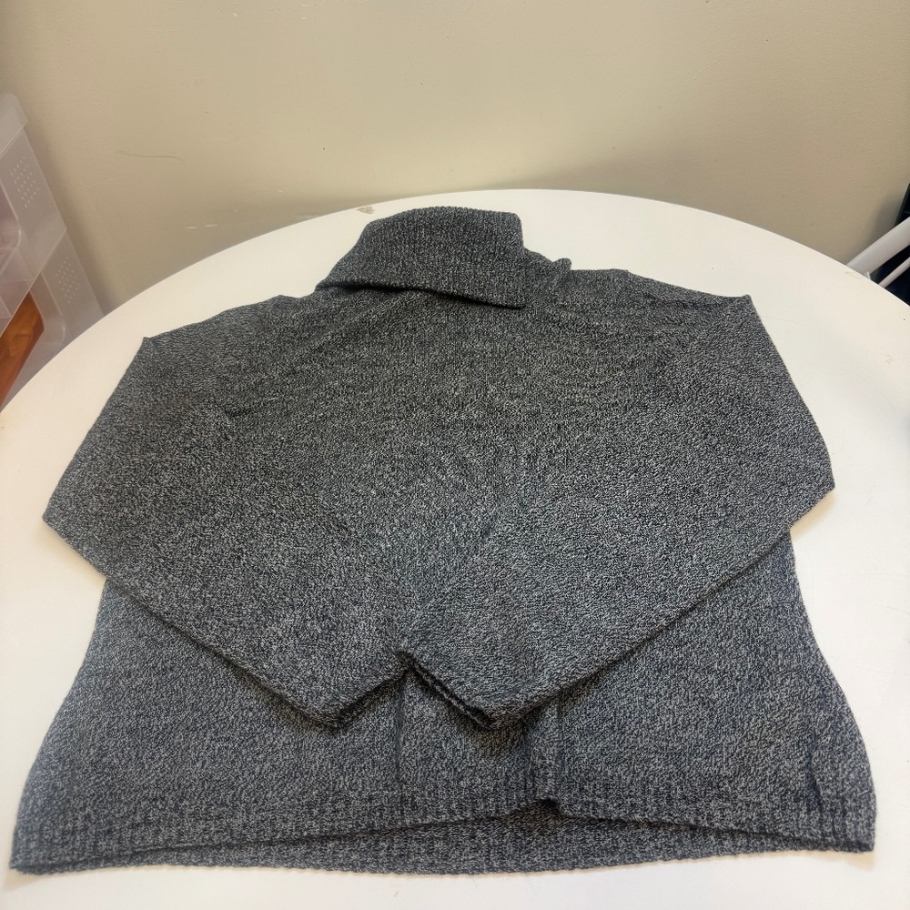 Ann Taylor Gray Turtleneck Sweater Size XL